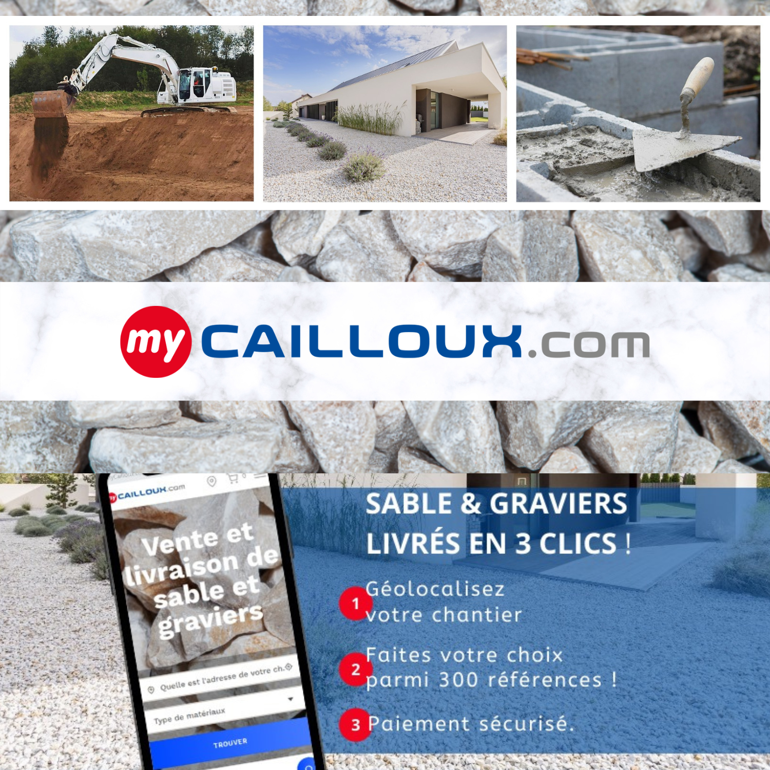 Mycailloux : graviers et sables dans le sud de la France - My Cailloux Sud